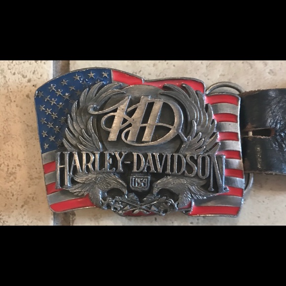 Harley-Davidson Accessories - Authentic Harley Davidson Metal Belt buckle & belt